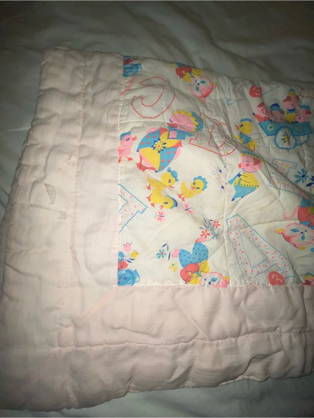 Vintage baby blanket one size